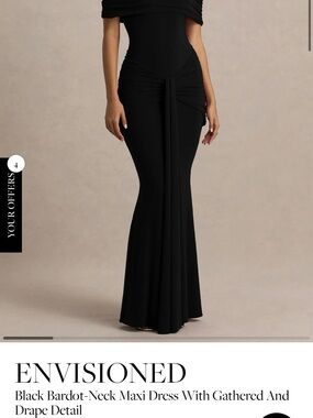 Club London Envisioned Black Dress